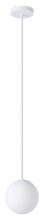 Eglo 206426A - 1 LT Mini Pendant w/ White Finish & White Glass Shade