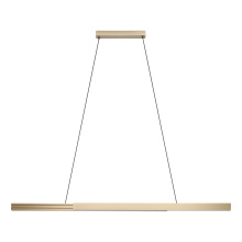 Eglo 206503A - 2 LT LED Linear Pendant w/ Bronze Finish & King Brown Shade & Acrylic Diffuser