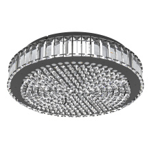 Eglo 390248A - Integrated LED Ceiling Light w/ Black Finish & Clear Glass Crystal Elements