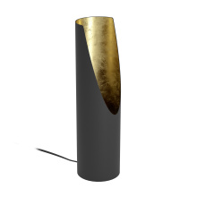Eglo 390266A - 1 LT Table Lamp w/ Black Exterior Body & Gold Leaf Interior Finish