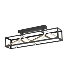 Eglo 390416A - 1 LT LED Ceiling Light w/ Black & Gold Finish w/ White Acrylic Diffuser