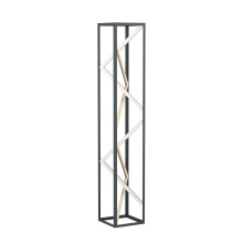 Eglo 390419A - 1 LT LED Floor Lamp w/ Black & Gold Finish w/ White Acrylic Diffuser