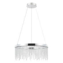 Eglo 39279A - LED Pendant w/ Chrome Finish & Clear Crystal Strands