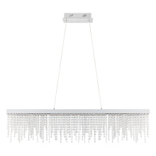 Eglo 39284A - LED Pendant w/ Chrome Finish & Clear Crystal Strands
