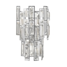 Eglo 39628A - 3 LT Wall Light w/ Chrome Finish & Clear Glass Crystal Elements