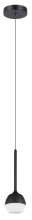 Eglo 39711A - 1 LT Integrated LED Mini Pendant w/ Black Finish & White Diffuser