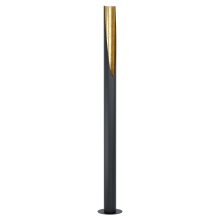 Eglo 39759A - 1 LT Floor Lamp w/ Black Exterior Body and Gold Leaf Colored Interior Finish