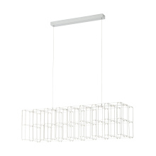 Eglo 39763A - Integrated LED Linear Geomteric Cage Pendant w/ Chrome Finish