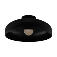 Eglo 43637A - 1 LT Metal Dome Ceiling Light w/ Black Finish