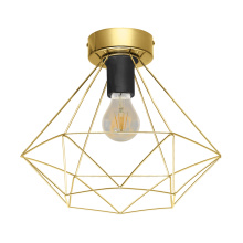 Eglo 43678A - 1 LT Open Frame Geometic Ceiling Light w/ a Brushed Brass Finish