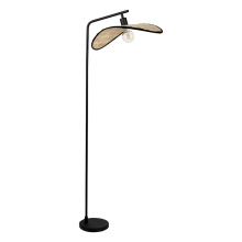 Eglo 44047A - 1 LT Floor Lamp w/ Black Finish & Bamboo Shade