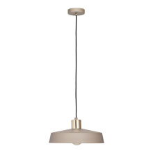 Eglo 900429A - 1 LT Pendant w/ Sand Colored Finish & Brushed Polished Brass Accent