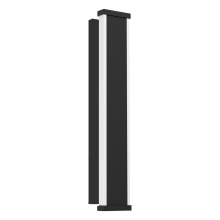 Eglo 900676A - 1 LT LED Outdoor Wall Light w/ Black Finish & White Plastic Diffuser