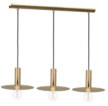 Eglo 900732A - 3 LT Open Bulb Pendant w/ Brushed Gold Finish