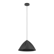 Eglo 900835A - 1 LT Pendant w/ Black Finish & Black Metal Shade