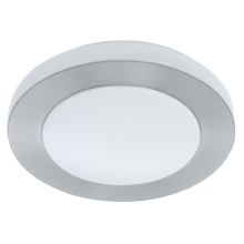 Eglo 93287A - 1 LT Integrated LED Ceiling Light w/ Brushed Aluminum Finish & White Diffuser