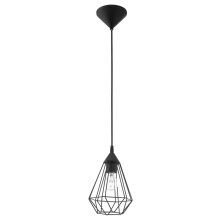 Eglo 94187A - 1 LT Open Frame Geometric Pendant w/ a Matte Black Finish