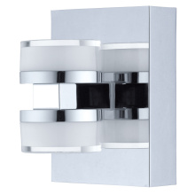 Eglo 94651A - 1 LT LED Bath/Vanity Light w/ Chrome Finish & Clear & Satin Acrylic Shade