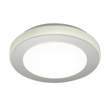 Eglo 95282A - 1 LT Integrated LED Ceiling Light w/ Chrome Finish & White Plastic Diffuser