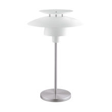 Eglo Canada 98109A - 1 LT Table Lamp w/ Satin Nickel Finish & White Shade