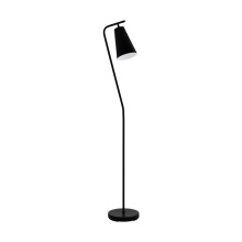 Eglo Canada 98674A - 1 LT Floor Lamp w/ Black Finish &  Black & White Metal Shade