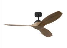 Visual Comfort 3CLNSM52MBKNH - Collins Smart 52 Ceiling Fan in Midnight Black with Natural Honey Blades