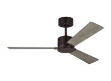 Visual Comfort 3RZR44AGP - Rozzen 44" Indoor/Outdoor Aged Pewter Ceiling Fan with Handheld Remote Control and Reversible Mo